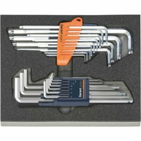 GARANT Torx and Hex L-Wrench Sets in Heavy Duty Foam, 22 Pc 953141 22